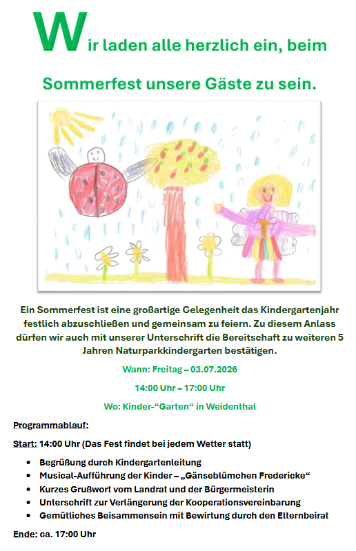Sommerfest 2026